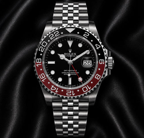 Luxury Rolex Silver GMT Men's Watch