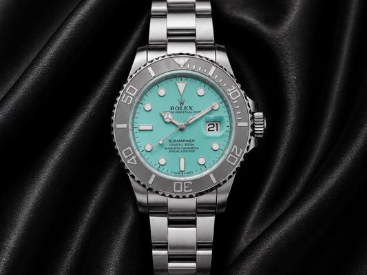 Luxury Green Dial Stainless Steel Watch