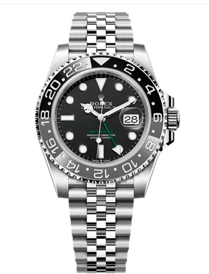 Luxury Rolex Silver GMT Men's Watch