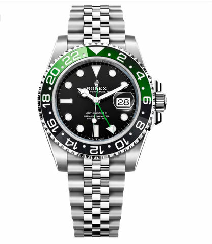 Luxury Rolex Silver GMT Men's Watch