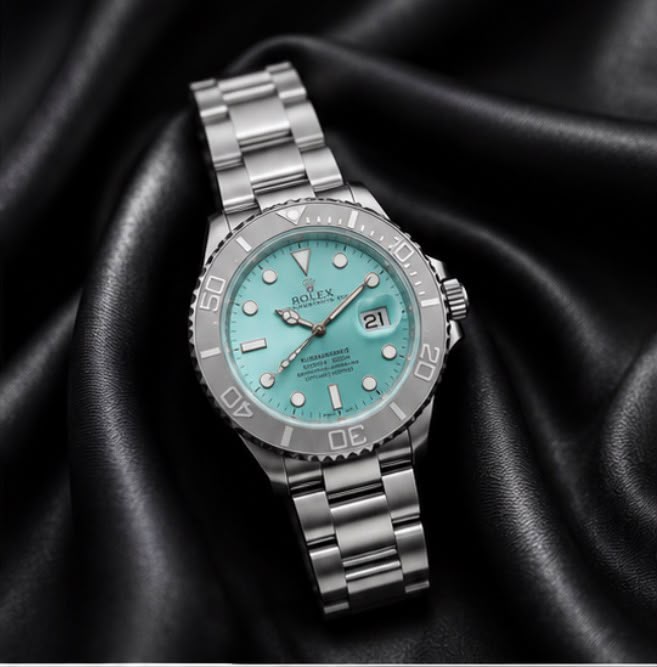 Luxury Green Dial Stainless Steel Watch